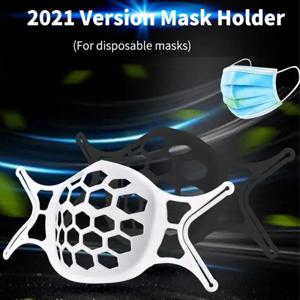 1 PC 실리콘 페이스 마스크 홀더 유용한 3D 마스크 브래킷 페이스 마스크 브래킷 내부 지원 프레임 입 캡 액세서리