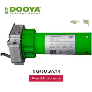 Dooya 전동식 롤링 셔터 도어/천막용 수동 관형 모터, 수동 제어 및 Rf433 제어, 80mm, 114mm 튜브용 DM59M 80/15