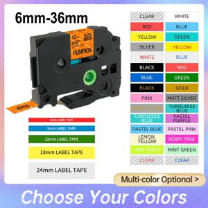 31 색상 라벨 테이프 TZe-231 TZ 234 카트리지 적층 라벨링 리본 Fit Brother P-touch 라벨 메이커 PT-E105 1010 H101C D210