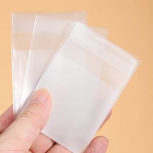 100pcs DIY 수제 사탕 쿠키 선물 포장 가방에 대 한 투명 서리로 덥은 Opp 가방 자기 접착 주머니