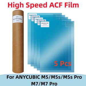 5Pcs ACF 필름 10.1 인치 278x190x0.3mm ANYCUBIC Photon Mono M5s M5 Pro M7 Pro M5 M7 UV 수지 3D 프린터 ACF 릴리스 필름