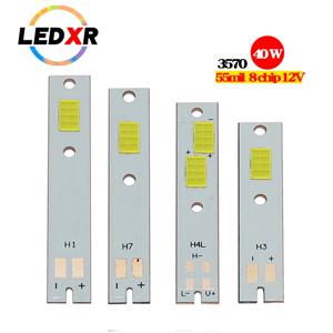 CSP LED 자동차 헤드 라이트 C6 3570 램프 구슬 55mil 8 칩 40W 12V3A 밝은 오토바이 램프 강력한 손전등 원거리 및 근거리 통합
