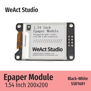 WeAct 1.54인치 1.54인치 Epaper 모듈 전자종이 전자잉크 EInk 디스플레이 화면 SPI 흑백