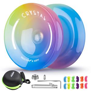 MAGICYOYO Crystal Yoyo K2, 어린이 초보자를 위한 전문 반응형 요요, 고급용 이중 목적 요요 + 반응하지 않는 요요