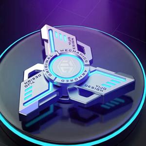 Antistress EDC Luminous Fidget Spinners 합금 금속 핸드 스피너 성인용 야광운 자이로 스트레스 릴리프 장난감 어두운 기사