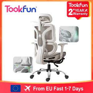 Tookfun 인체 공학적 의자 허리 지원 컴퓨터 게임 좌석 사무실 의자 리프트 회전 의자 홈 가구 3D 머리 받침 4D 팔걸이