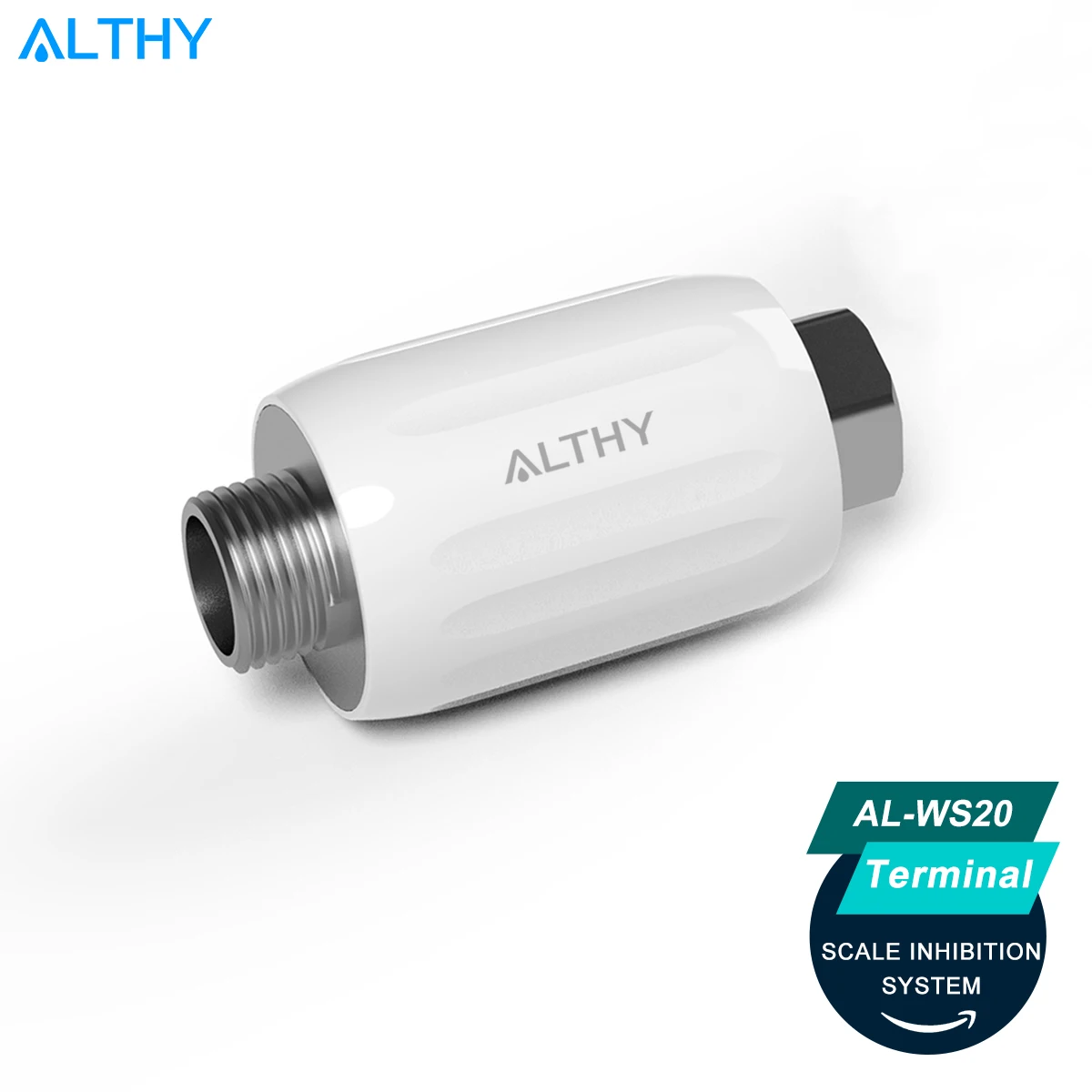 ALTHY IPSE 터미널 스케일 억제 연수기 시스템 디스케일러 온수기 샤워 필터용 안티 라임스케일 및 경수
