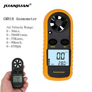디지털 풍속계 0-30m/s 풍속 측정기 미니 풍속 풍량 -10 ° C~45 ° LCD 백라이트를 갖춘 C 온도 테스터