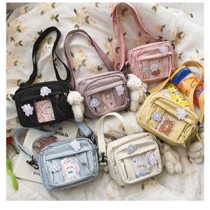 New Kawaii Bag Girls 2024 New JK 투명 가방 여성용 소형 크로스 바디 백 지갑과 핸드백 숄더 백 Itabag Bolso