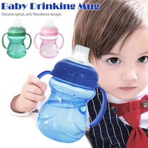 투명 오리너구리 컵, 6 개월 이상 아기용 음료 전용, 270ml