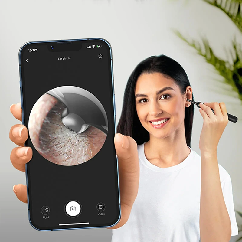 Bebird Xlife X0 귀 청소기 왁스 리무버 도구 스마트 비주얼 스틱 검 이경 1080P HD Earpick 내시경 귀걸이 개인 건강 관리