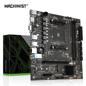 MACHINIST B450 마더보드 AMD 지원 DDR4 데스크탑 RAM AM4 CPU 슬롯 NVME NGFF M.2 USB 3.0 Ryzen5 3500 등을 위한 VGA 듀얼 채널