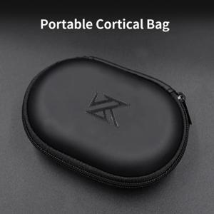 KZ 이어폰 타원형 보관 가방, 유선 헤드폰, PU 지퍼 보관 상자, 휴대용 홀드 케이스, KZ BA10 AS10 ES4 용 컨테이너, 1-20 개