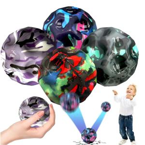 극단적 인 높은 튀는 공 공간 Astro 점프 공 Moonball 어린이 감각 장난감 손 눈 조정 Balle Rebondissante 개선