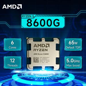 AMD Ryzen 5 8600G R5 8600G 4.3 GHz 6 코어 12 스레드 CPU 프로세서, 4NM L3 = 16M 100 000001237 소켓 AM5, 쿨러 없음, 신제품