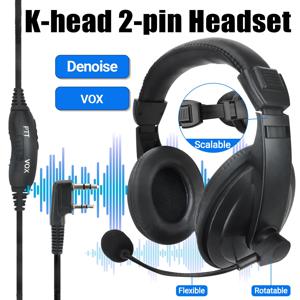 ABBREE PTT VOX 마이크 Baofeng UV-21 Pro UV-5RH Quansheng UV-K5(8) UV-K6 워키 토키 용 양방향 라디오 헤드셋
