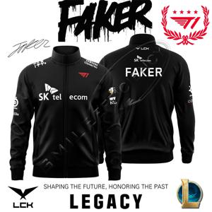 T1 E-스포츠 클럽 2023 컬렉션 한정판 저지 재킷 Faker 팬 지원 패션 코트 리그 오브 레전드 게임 트렌디 의류