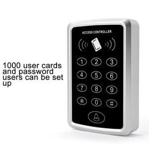 125KHz RFID 액세스 제어 키패드 EM 카드 판독기 도어 액세스 제어 시스템 도어 잠금 오프너 키보드 시스템 지원 1000 사용자