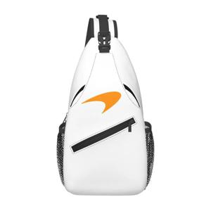 M-McLarens 파파야 로고 체스트백 남성용, 슬링 크로스바디 배낭 체스트백, 여행 하이킹 데이팩 숄더백