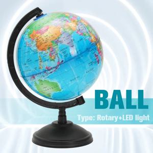 1/2pcs LED 빛 세계 지구 지구지도 지리 교육 장난감 사무실 가제트 어린이 가구 이상적인 미니어처 선물 행성
