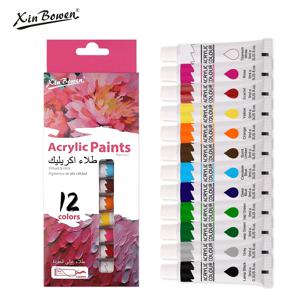 9mL, 학생 미술용 아크릴 안료, 낙서 그림, DIY 안료, 손으로 그린 ​​벽, 12가지 색상, 도매