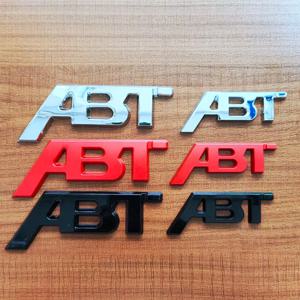 3D 금속 로고 ABT 엠블럼 자동차 트렁크 배지 T6 S5 RS7 C8 Q8 RS6 SQ5 Q5 Q7 RS4 A3 8V A6 ABT 스티커 액세서리