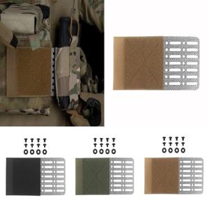 야외 레이더 플레이트 캐리어 사이드 윙 범용 MOLLE 호환 장착 후크 라인 벨벳 스티커 디자인