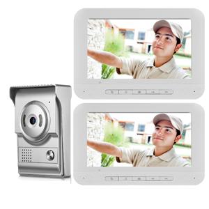SmartYIBA 7인치 TFT 비디오 도어폰 초인종 인터콤 키트 IR-CUT HD 700TVL 카메라가 장착된 1카메라 1/2 흰색 모니터 야간 투시경
