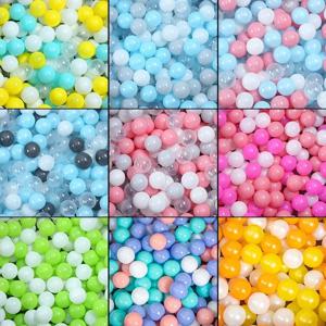 50Pcs 색상 아기 플라스틱 공 물 풀 바다 파도 공 어린이 농구 후프 놀이 집 야외 텐트 장난감 소품과 수영 구덩이