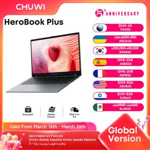 CHUWI HeroBook Pro Plus 노트북, 14.1 15.6 인치 FHD 스크린, 인텔 N4020 듀얼 코어, 8GB RAM, 256GB ROM, 윈도우 11 OS 미니 HD 노트북
