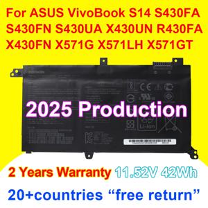 에이수스 비보북용 노트북 배터리, B31N1732, S14, S430FA, S430FN, S430UA, X430UN, R430FA, X430FN, X571G, X571LH, X571GT, X571GD, 42Wh, 신제품