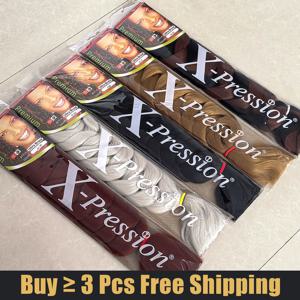 Real Xpression Braids Extension 점보 브레이드 헤어 Pre Stretched 도매 트위스트 브레이드 여성용 합성 헤어 익스텐션