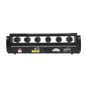 DJ 레이저 프로젝터 6X500mw RGB 바 라이트 6 눈 빔 레이저 DMX 제어 이동 헤드 라이트 디스코 웨딩 파티 무대 조명