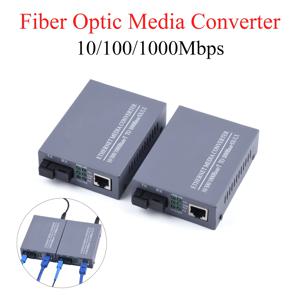 기가비트 광섬유 미디어 컨버터 10/100/1000Mbps 단일 모드 20Km UPC/APC SC 포트 외부 전원 공급 장치
