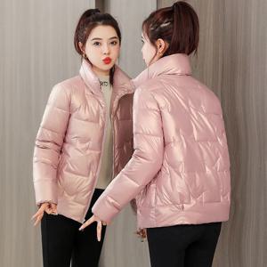 여성용 광택 코튼 패딩 재킷, 여성용 파카, 루즈하고 짧은, 두껍고 따뜻한, 캐주얼 여성 외투, 겨울, 2022, 새로운 패션