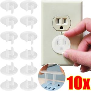 1/10pcs 안티 전기 충격 플러그 보호기 커버 베이비 키즈 지우기 안전 콘센트 플러그 가드 전기 보안 보호