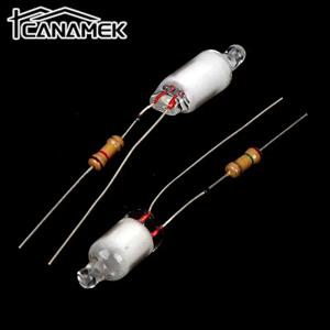 저항기가 있는 미니 네온 전구, 적색, 청색, 녹색, 220V, 6*13mm, 10 개