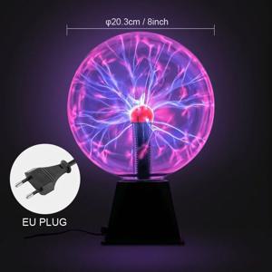 참신 매직 크리스탈 플라즈마 볼 터치 램프 3/4/5/6/8Inch LED 야간 조명 아이 생일 크리스마스 선물 장식 정전기 플래시