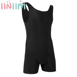 남성 원피스 운동 바디 슈트 민소매 신축성 스판덱스 댄스 운동 Biketard Unitard 체육관 요가 레슬링 레오타드 Nightwear