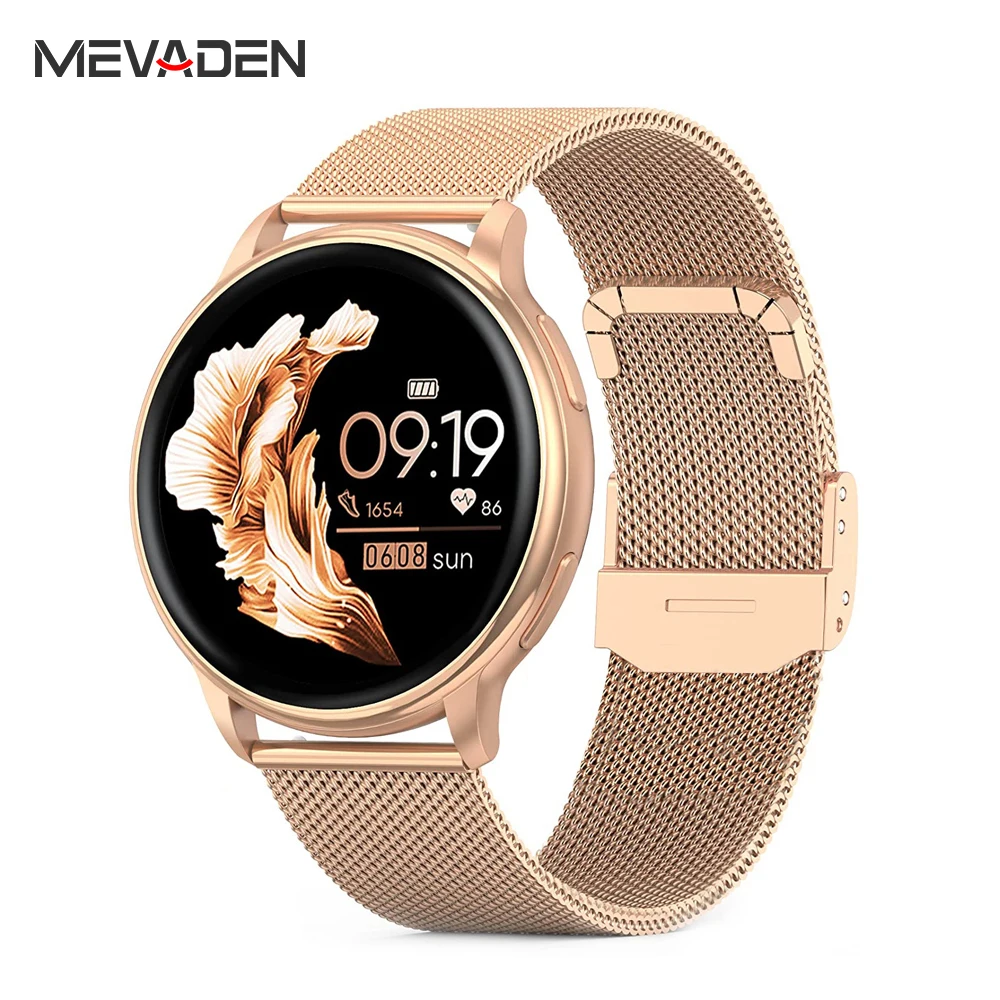 MEVADEN 블루투스 통화 스마트 워치, 맞춤형 다이얼 시계, 남성 스포츠 피트니스 트래커, 심박수 스마트 워치, 안드로이드 IOS Y22