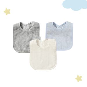 4Pcs/3Pcs 아기 소녀 소년 먹이 Bibs Soild 컬러 방수 수건 어린이 Bandanas Burp Cloths