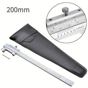 0-200mm 마킹 버니어 캘리퍼스 카바이드 스크 라이버 평행 마킹 게이지 눈금자 측정 도구 도구 1ps 바늘 보내기
