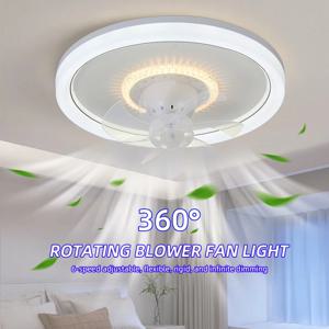 120W LED 천장 조명 천장 팬 현대 간단한 홈 침실 원격 제어 디밍이 가능한 팬 라이트