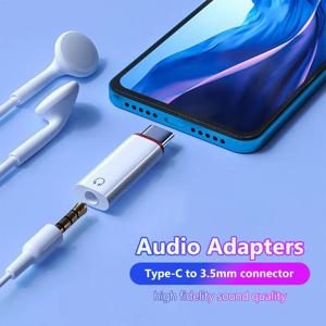 IOS-3.5mm 잭 AUX 오디오 어댑터(iPhone 14 13 Pro Max Type C-3.5mm, Samsung Xiaomi 헤드폰 커넥터용 마이크 포함)