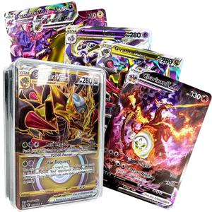 새로운 포켓몬 영어 프랑스어 스페인어 카드 Vmax EX GX Vstar Charizard Pikachu 희귀 클래식 컬렉션 전투 게임 카드 장난감 선물