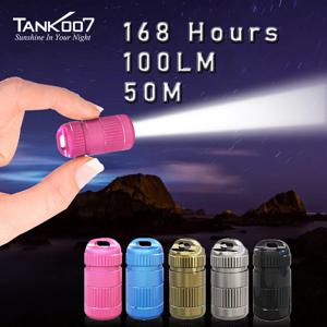 TANK007 초소형 LED 손전등 방수 조명 비상 캠핑 야외 E15 용 휴대용 조명