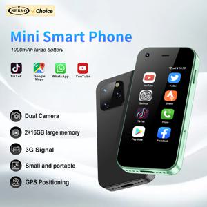 SERVO KING5000 미니 안드로이드 스마트 폰 3G WCDMA 2 SIM 대기 2.5 ''화면 2GB RAM 친구를위한 원래 포켓 휴대 전화 선물