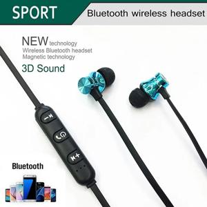 마그네틱 스포츠 헤드셋 블루투스 HIFI 스테레오 무선 헤드폰, 마이크 이어폰 형 게임용 이어 버드 음악 소음 차단 이어폰