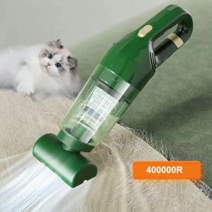 슈퍼 400000 R 휴대용 무선 가정용 진공 청소기 애완 동물 헤어 청소 리무버 자동차 홈 진공 고양이 개 청소 도구