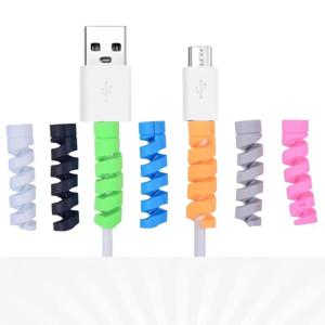 5/10/20Pcs 두꺼운 충전 케이블 보호기 보호기 커버 USB 충전기 케이블 코드 iPhone 케이블 TPR 용 사랑스러운 보호 슬리브